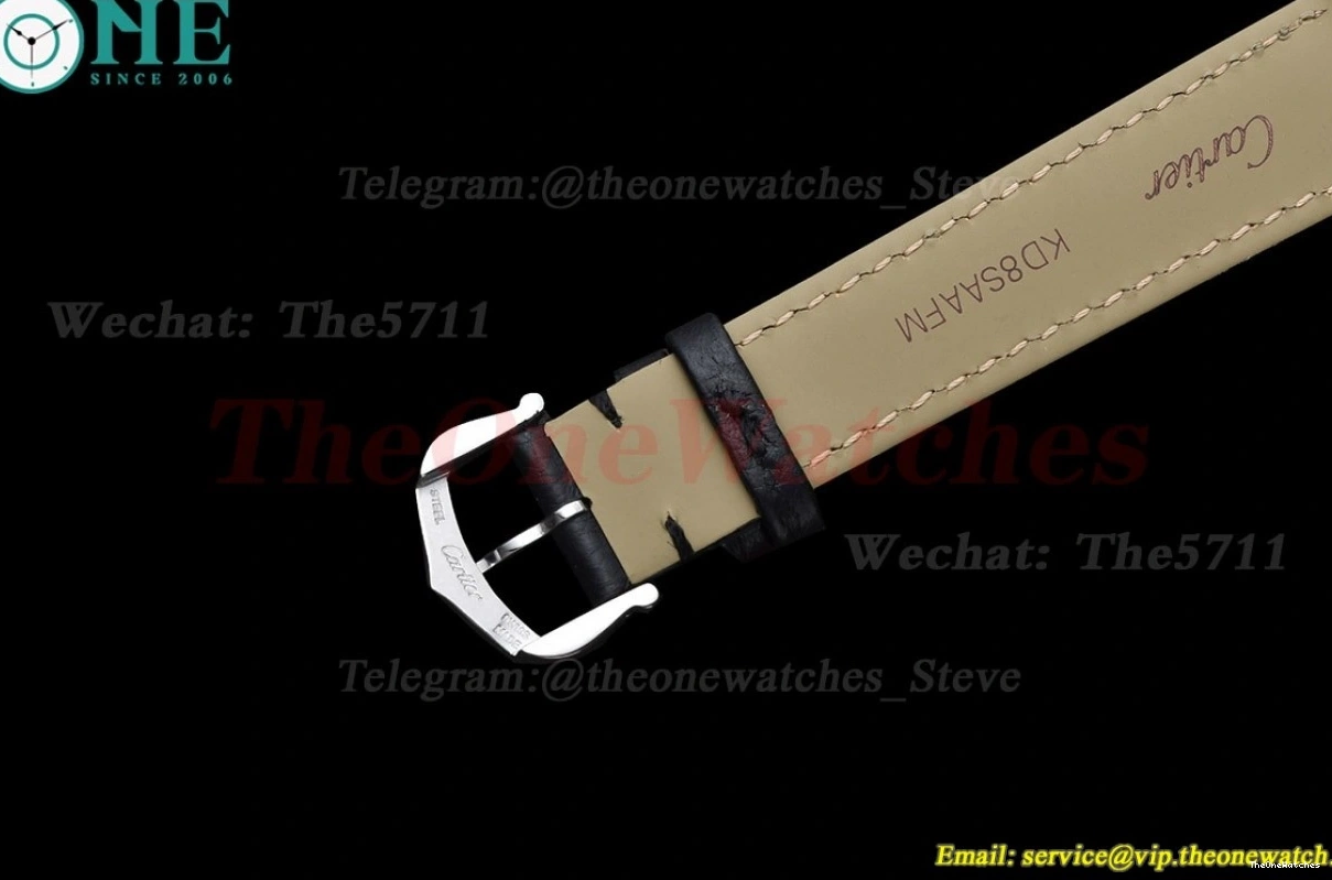 K11F On Black Strap Small Quartz Tank Must dial White 0513